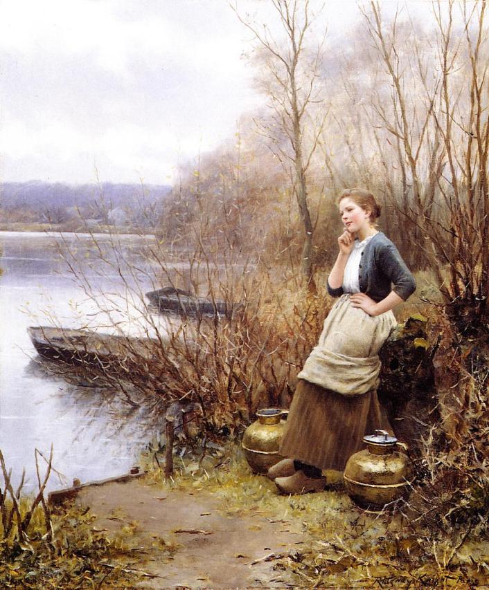 Daniel Ridgway Knight A Lovely Thought